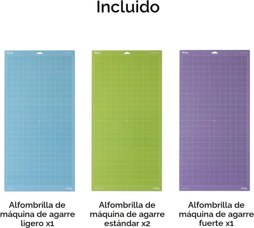 Miniatura 3 de Cricut - Paquete de variedad de alfombrillas de corte (4 unidades, 12 pulgadas x 24 pulgadas) - para máquinas Explore y Maker - Incluye 2 agarre
