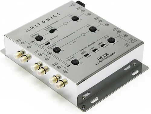 Miniatura 9 de Hifonics HFXR Crossover activo de 2 vías/3 vías, crossover de audio para automóvil con control remoto de graves