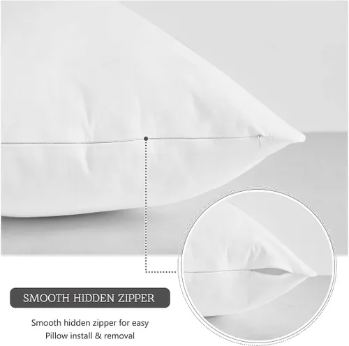 Miniatura 4 de MoonRest Funda de almohada clásica de microgamuza para el cuerpo, felpa ultrasuave, cremallera oculta de 20 x 54 pulgadas, color beige