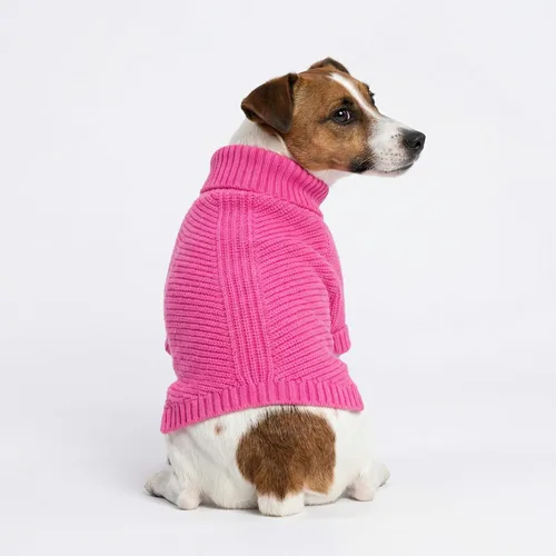 Miniatura 4 de Fitwarm Suéter de Cuello Alto para Perro de San Valentín, Ropa de Invierno para Perros Pequeños Hembra, Abrigo de Punto para Mascotas, Atuendo