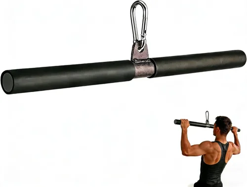 Barra recta de bricolaje, barra de tracción de bíceps con empuñaduras suaves para la máquina de peso, barra recta para entrenamiento de gimnasio en