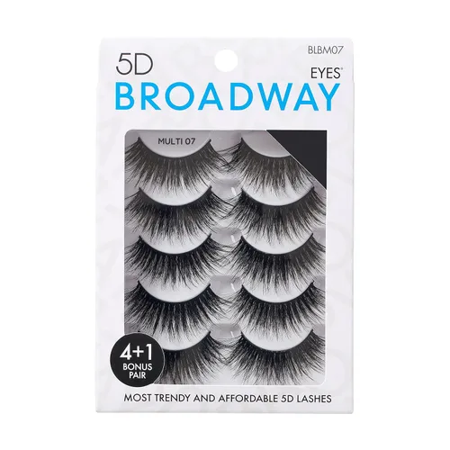 Miniatura 6 de Broadway - Juego de 5 pares de pestañas postizas de aspecto natural a dramático (11)