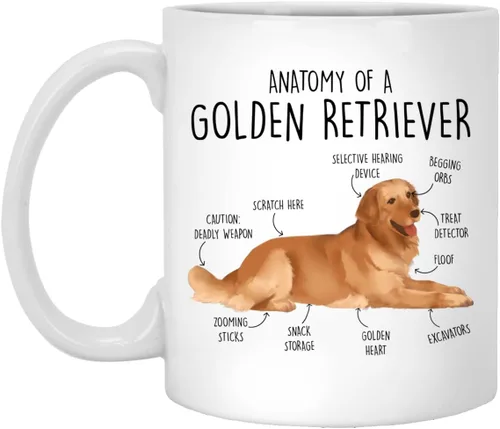 Divertida taza de café Golden Retriever, lindo regalo Golden Retriver, amante de los perros, regalo para ella, él, Golden Retriever mamá, papá,