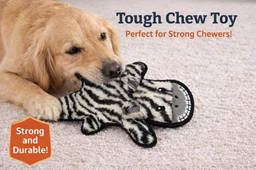 Miniatura 3 de Jalousie Paquete de 5 juguetes chirriantes ultra resistentes para perros grandes, sin ensuciar, interactivos, duraderos, de felpa, indestructibles