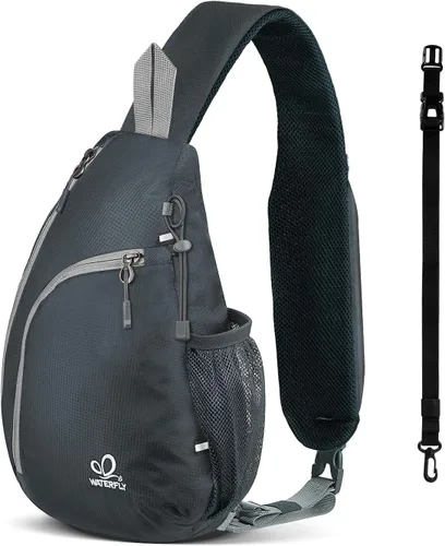 Miniatura 13 de Bolso de hombro WATERFLY, morrales, bolsos, mochilas triangulares cruzadas sobre el cuerpo, de soga, para senderismo o mochilas multiuso y bolsa