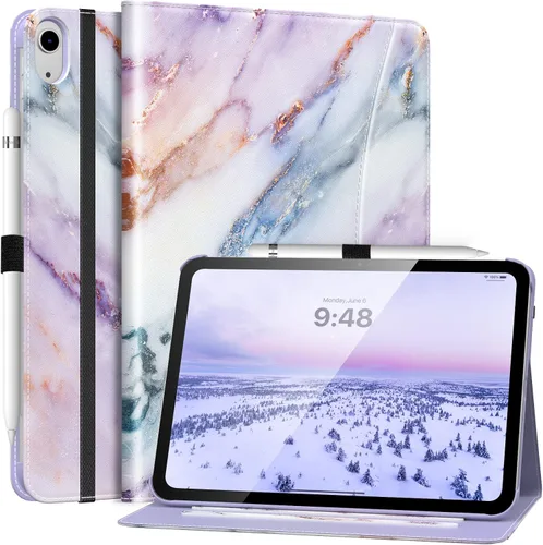 Miniatura 19 de MoKo Funda para iPad A16 de 11 pulgadas, funda para iPad de 11ª/10ª generación (2025/2022) con soporte para lápices y bolsillo, funda con soporte