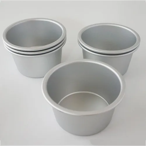 Miniatura 7 de Juego de sartenes de aluminio para tartas, 6 piezas de pastelería de una sola porción, moldes grandes para magdalenas, herramienta para hornear