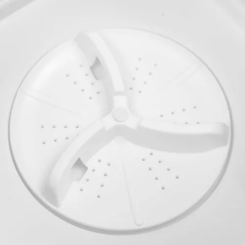 Miniatura 9 de Lavadora portátil de 12 l, mini lavadora, plegable de gran capacidad, diseño de rueda de lavado de manos simulado/función de luz azul para limpieza