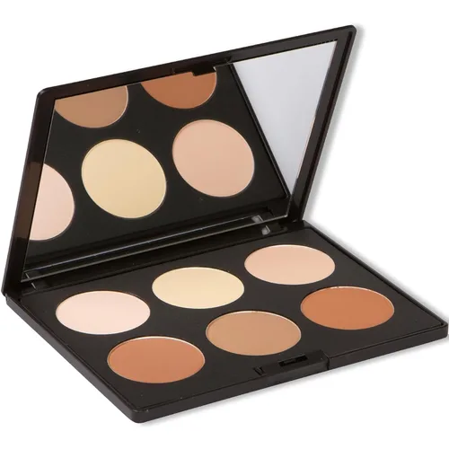 Miniatura 3 de Kit de contorno bronceador y polvo iluminador Elizabeth Mott. Sin crueldad ni parabenos. 6 tonos para un resplandor natural.