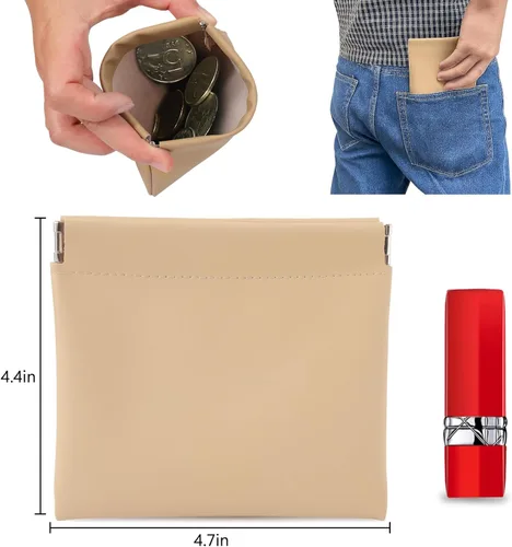 Miniatura 2 de BUSOHA Pequeña bolsa de maquillaje para bolso, mini bolsas de cosméticos portátiles para mujeres, monedero, lápiz labial, organizador de accesorios