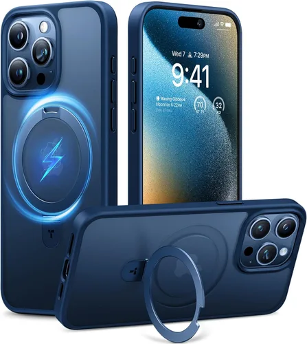 Miniatura 20 de TORRAS Funda magnética para iPhone 13 Pro Max de 6.7 pulgadas [compatible con Magsafe] con soporte, [protección contra caídas de grado militar] a
