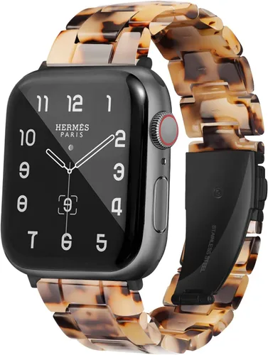 Miniatura 13 de HOPO Compatible With Apple Watch Band Thin Lightweight Resin Strap Bracelet Fashion Wristband Replacement For iWatch Bands Series Ultra 11 10 9 8 7