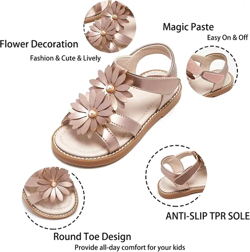 Miniatura 5 de Kiderence Toddler Girls Sandals Little Girls Kids Summer Shoes Toddler Sandals