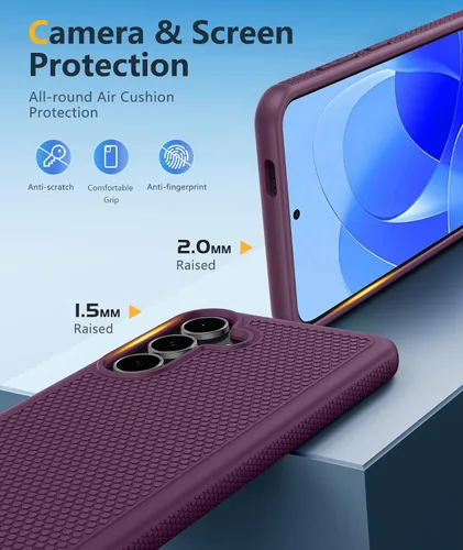 Miniatura 595 de FNTCASE Funda para iPhone 17 Pro: Fundas delgadas translúcidas de color azul claro compatibles con MagSafe, protección completa de la cámara