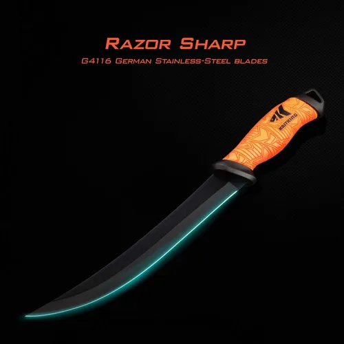 Miniatura 2 de KastKing Speed Demon Pro - Cuchillo de filete – Hoja de acero inoxidable alemán G4116 afilada como navaja, cuchillos de nivel profesional para E: 9