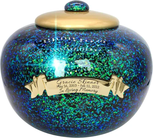 Miniatura 19 de Commemorative Cremation Urns for Human Ashes Adulto Hombre y Mujer – Urnas de cremación personalizadas decorativas bellamente hechas a mano