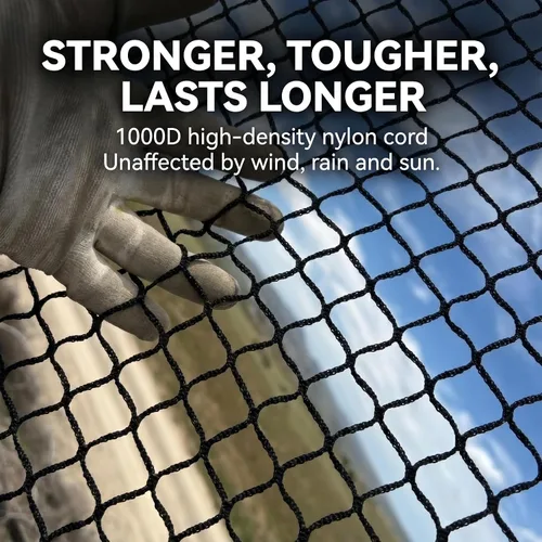 Miniatura 2 de Golf Net for Hitting Practice, 10Ft to 50Ft Golf Ball Netting with 33Ft Hanging Nylon Rope,Also Use as Baseball, Hockey, Soccer, LAX