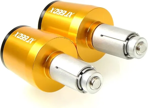 Miniatura 10 de Contrapeso motocicleta 7/8 "0.866 in manillar mano Grips mango barra extremo tapa para Yamaha XT660 X XT660X 2004-2017 2005 2006 2007 2008 2009 2010