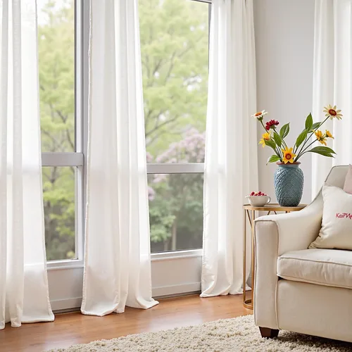 Miniatura 140 de JINCHAN Cortinas de mezcla de lino de 84 pulgadas de largo, 2 paneles para dormitorio y sala de estar, cortinas de campo con filtro de luz de 50