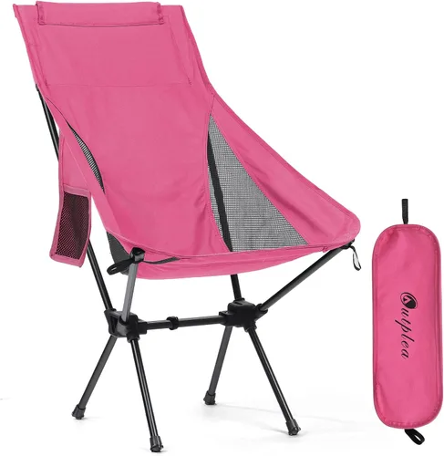 Miniatura 9 de Silla de camping portátil plegable, silla de senderismo ligera y compacta, silla de playa para adultos, azul