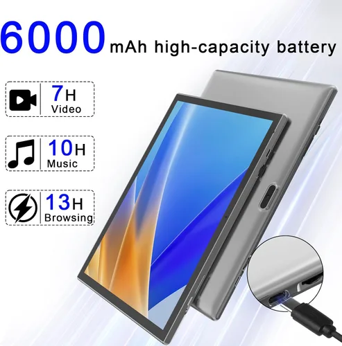 Miniatura 6 de Tableta de 10 pulgadas Android 14 Tablets 10" Tableta Computadora 6GB RAM 32GB ROM 1TB Expand, 2MP+8MP Cámaras Duales WiFi-6 Bluetooth, 1280x800 IPS