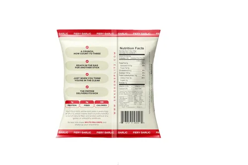 Miniatura 4 de SPLITZ Split Pea Crisps Ajo ardiente (1.5 onzas), 16 unidades a base de plantas, orgánico, sin OMG, vegano, sin gluten, superalimentos, aperitivo