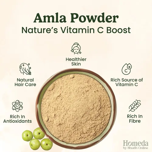 Miniatura 3 de Amla Powder Orgánico, Grosella de la India para el crecimiento del cabello (3.5 oz - 0.2 lb) Alma Fruit Berry, Grosella de la India en polvo