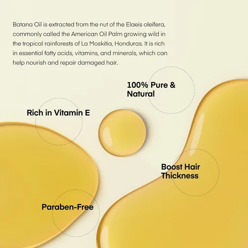 Miniatura 3 de Svvimer Aceite de batana para el crecimiento del cabello, Dr. Sebi 100% puro y crudo de Honduras, orgánico y natural, promueve el grosor del cabello