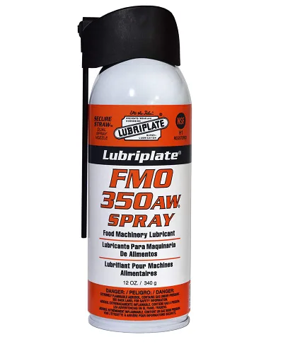 Lubriplate 350-AW - Aceite en aerosol para maquinaria de alimentos fortificados antidesgaste multiusos, lata de aerosol de 12 onzas