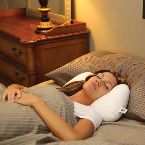 Miniatura 8 de Core Products Almohada de apoyo cervical Tri-Core y combo de núcleo de viaje, firme estándar, tamaño completo