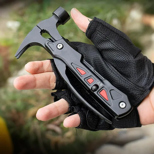 Miniatura 7 de Regalo único, Cuchillo de bolsillo Multiherramienta, Martillo 12 en 1, Cuchillo plegable, Equipo de supervivencia al aire libre, Multiherramienta