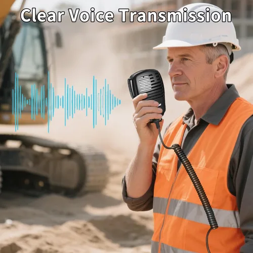 Miniatura 4 de SAMCOM Micrófono portátil altavoz pesado SCSP05 Micrófono de radio IP67 impermeable Micrófono de altavoz 2 pines con conector de auriculares