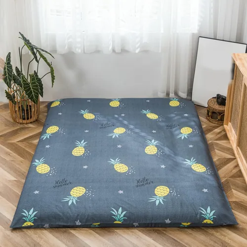 Miniatura 17 de Funda de colchón de futón con cremallera, 100% algodón, para colchón de futón tradicional Shikibuton, suave lavable a máquina, flor 1, Flower1