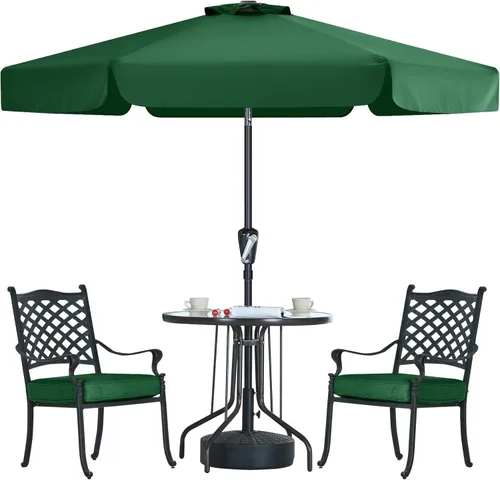 Miniatura 20 de MASTERCANOPY Sombrilla de Patio Valance para Mesa de Exterior Market - 8 Varillas (9 pies, Turquesa)