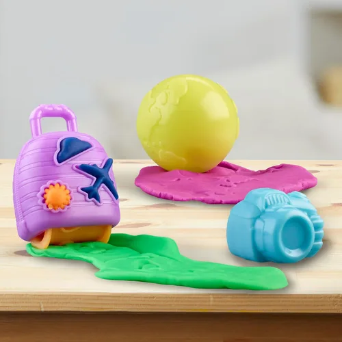 Miniatura 15 de Play-Doh Airplane Explorer - Juego de iniciación, juguetes preescolares para niñas y niños de 3 años y más con Jet, tapete de juego de mapa