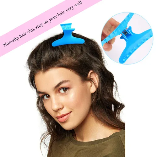 Miniatura 5 de ANBALA Pinzas para el cabello de mariposa, pinzas para el cabello para mujer, pinzas grandes para cabello fino de grosor medio, paquete de 24