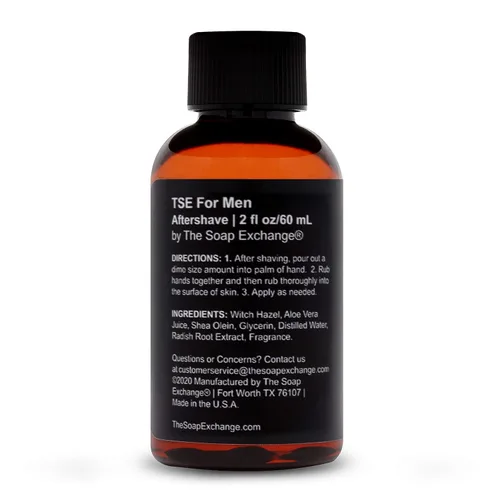 Miniatura 2 de TSE para hombres calmante para después del afeitado, salvia lavanda, ingredientes naturales para un afeitado saludable. Reduce la quemadura
