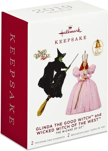 Miniatura 3 de Hallmark Mini El mago de Oz Glinda La bruja buena y la bruja malvada del oeste, juego de 2 películas y TV