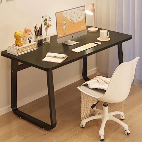 Miniatura 13 de Escritorio moderno de 31.5 pulgadas, mesa de computadora de estilo simple, escritorio de oficina industrial, color blanco
