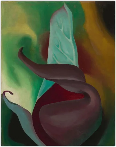 Miniatura 8 de Skunk Cabbage by Georgia O'Keeffe American Abstract Art - Oil on canvas Painting - Floral Art Decor & Gift for Art Enthusiasts