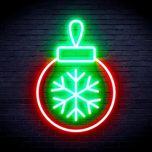 Miniatura 15 de ADVPRO Letrero de neón LED de silicona de la flexión del ornamento del árbol de Navidad - azul - st16s32-fnu0119-b