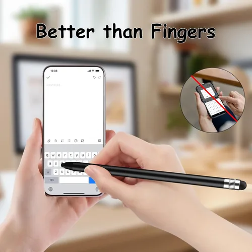 Miniatura 9 de Digiroot - Lápiz capacitivo para pantalla táctil, 4 lápices capacitivos para iPad, alta sensibilidad y precisión, apto para iPhone/iPad Pro/tabletas