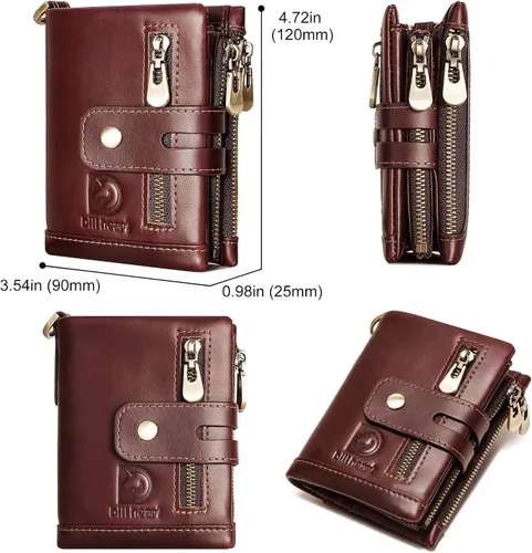 Miniatura 7 de bill heart Billetera BH0002-Cadena, Marrón claro, Moda