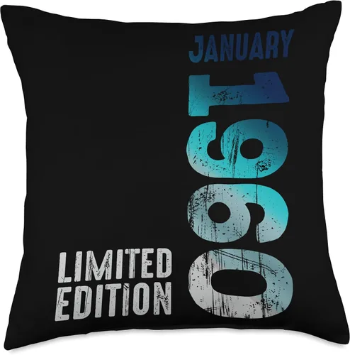Miniatura 4 de January 1960 Year 1960 Retro 1960 Vintage Limited Edition Throw Pillow