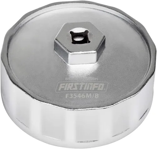 Miniatura 12 de FIRSTINFO F3545D llave de filtro de aceite de 3/8" de 88.8 mm con 15 ranuras, compatible con Hyundai y Kia