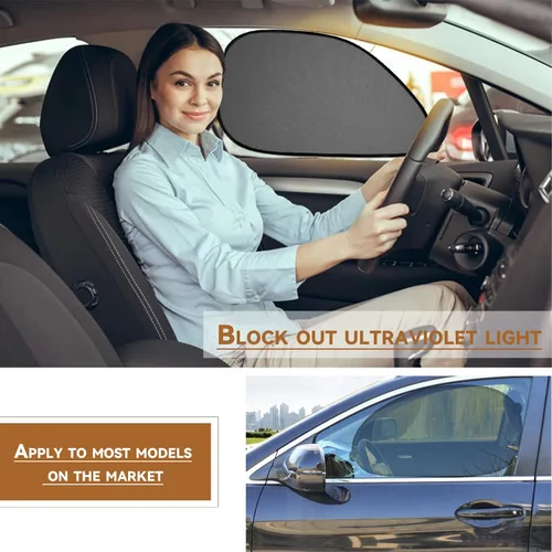 Miniatura 7 de Paquete de 2 persianas universales para ventana de automóvil para bebés, niños y mascotas, visera lateral, protección contra rayos UV, perfecta