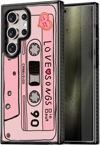 Miniatura 184 de Rosarnnah Funda compatible con Samsung Galaxy S24 Ultra, bonita estética, a la moda, divertida funda con estampado de gatito y gato, duradera a