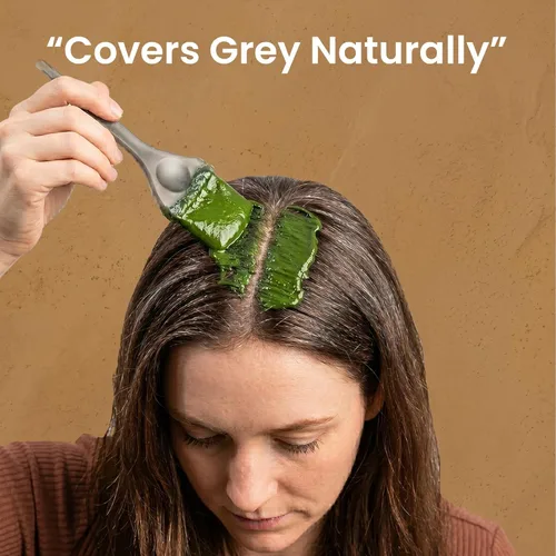 Miniatura 9 de Polvo índigo orgánico y negro de henna en polvo para el cabello (7 oz - 3.5 oz cada uno) - Índigo de henna natural para tinte de cabello