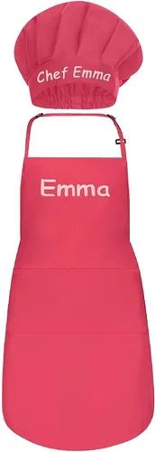 Miniatura 13 de Delantales personalizados para hombres y mujeres – Delantal personalizado con nombre bordado y bolsillos para cocina, pintura, manualidades, salón