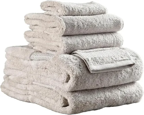 Miniatura 18 de Delilah Home Toallas de baño de algodón turco, suaves y absorbentes, 100% orgánicas, tejido grueso de 700 GSM, suaves para pieles sensibles, 6